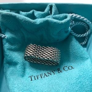 Silver Tiffany Mesh Ring